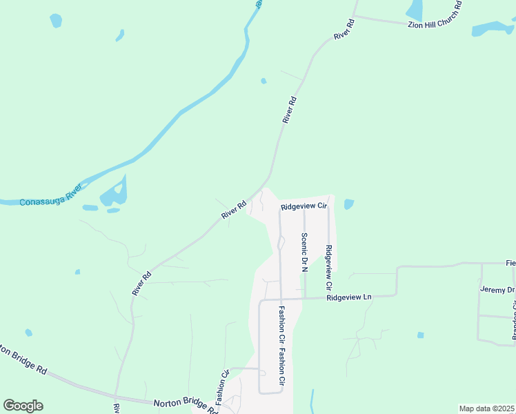 map of restaurants, bars, coffee shops, grocery stores, and more near 1546 River Road in Chatsworth