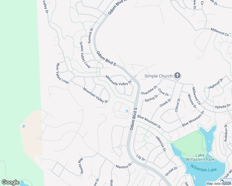 map of restaurants, bars, coffee shops, grocery stores, and more near 115 Maumelle Valley Drive in Maumelle