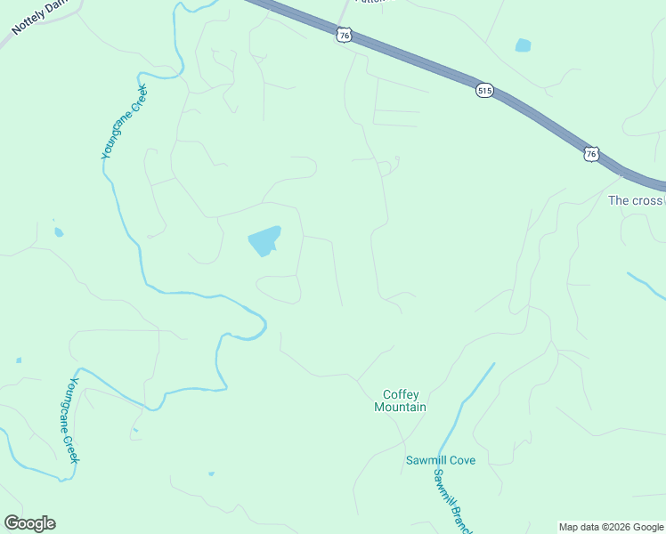 map of restaurants, bars, coffee shops, grocery stores, and more near 298 Old Birch Court in Blairsville