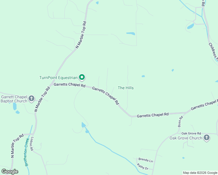 map of restaurants, bars, coffee shops, grocery stores, and more near 109 Cottage Lane in Chickamauga