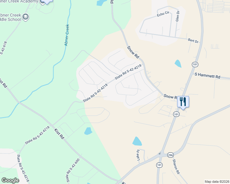 map of restaurants, bars, coffee shops, grocery stores, and more near 407 Bucklebury Road in Greer