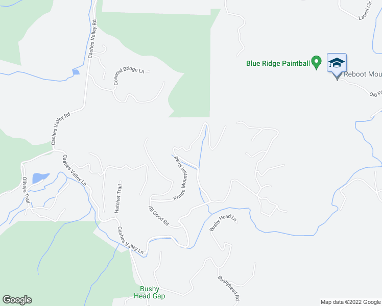 map of restaurants, bars, coffee shops, grocery stores, and more near 476 Prince Mountain Road in Cherry Log