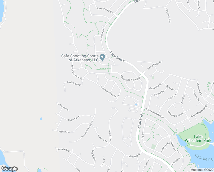map of restaurants, bars, coffee shops, grocery stores, and more near 105 Rocky Valley Drive in Maumelle