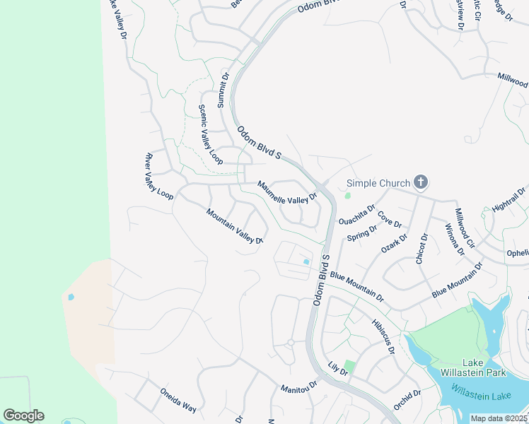 map of restaurants, bars, coffee shops, grocery stores, and more near 115 Maumelle Valley Drive in Maumelle