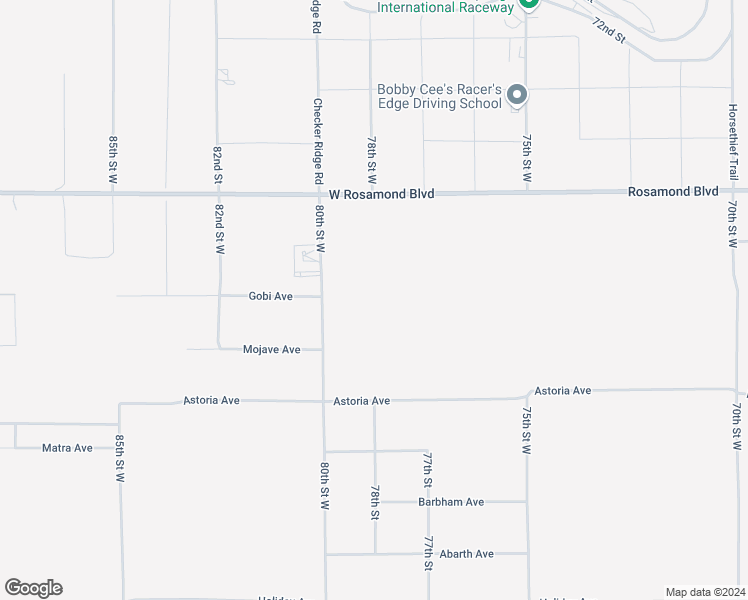 map of restaurants, bars, coffee shops, grocery stores, and more near West Rosamond Boulevard in Rosamond