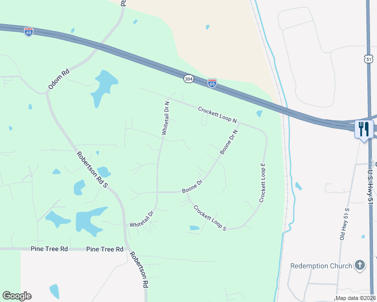 map of restaurants, bars, coffee shops, grocery stores, and more near 1209 Flint Lock Cove in Hernando