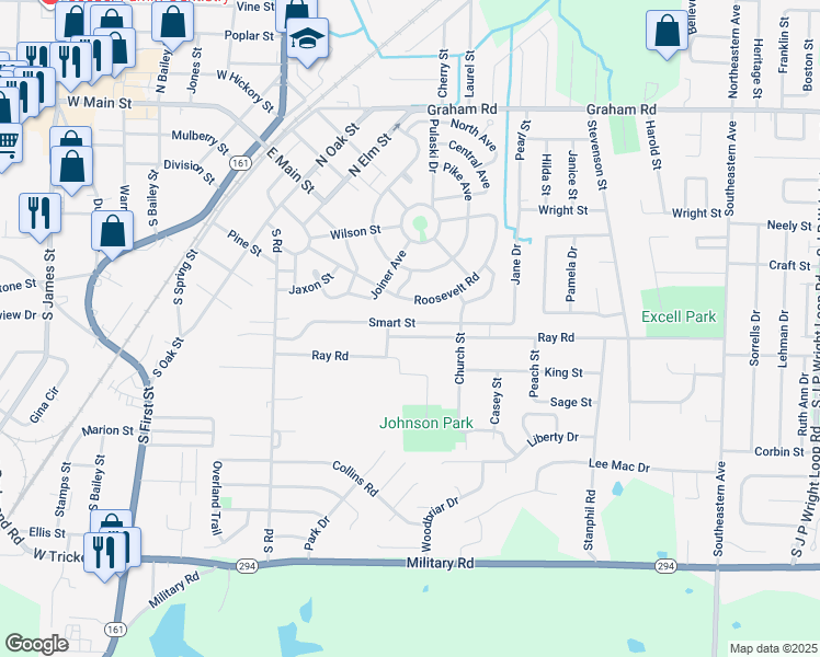 map of restaurants, bars, coffee shops, grocery stores, and more near 516 Smart Street in Jacksonville