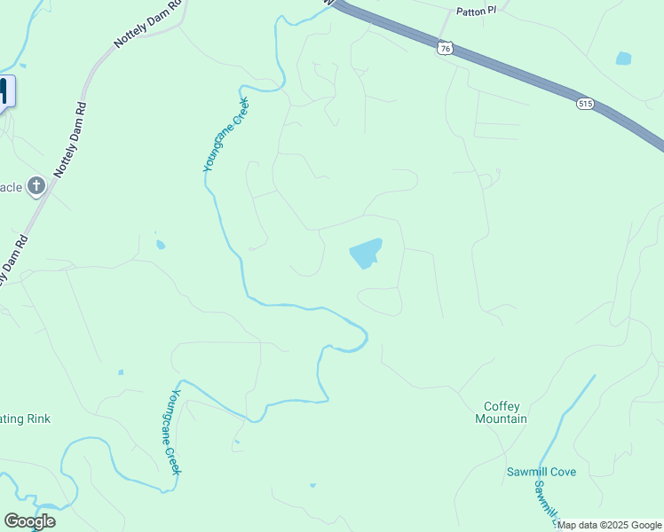 map of restaurants, bars, coffee shops, grocery stores, and more near 93 Chimney Stone Road in Blairsville