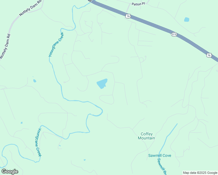 map of restaurants, bars, coffee shops, grocery stores, and more near 1136 Byers Road in Blairsville