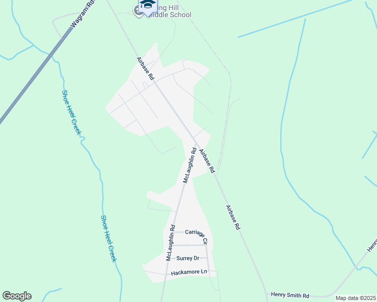 map of restaurants, bars, coffee shops, grocery stores, and more near 21720 McLaughlin Road in Laurinburg