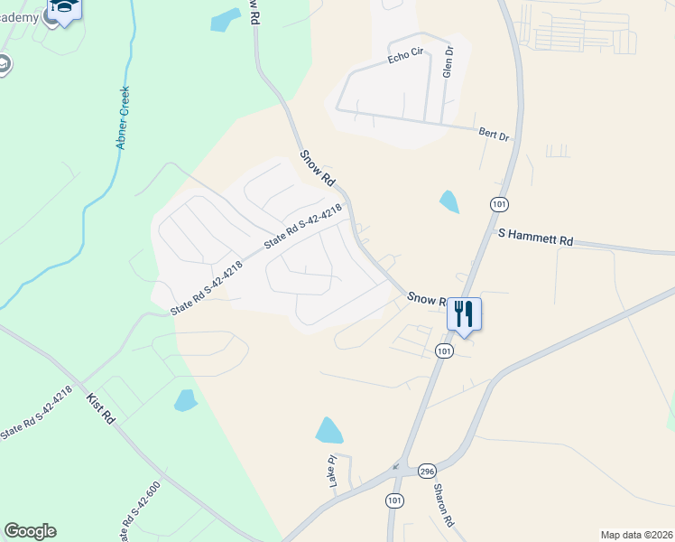 map of restaurants, bars, coffee shops, grocery stores, and more near 502 Bucklebury Road in Greer