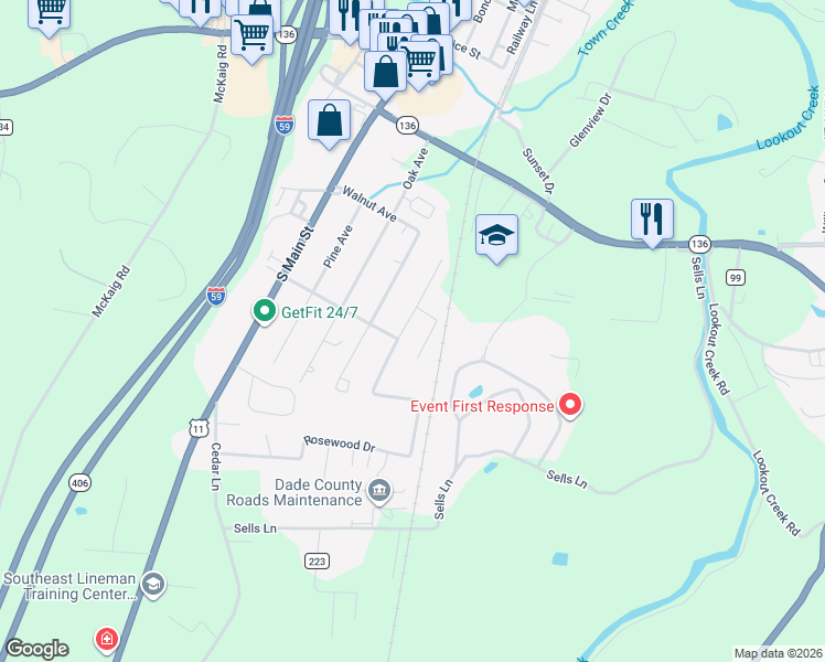 map of restaurants, bars, coffee shops, grocery stores, and more near 175 Poplar Ave in Trenton