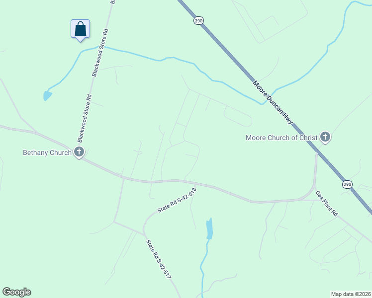 map of restaurants, bars, coffee shops, grocery stores, and more near 1720 Greenpath Lane in Moore