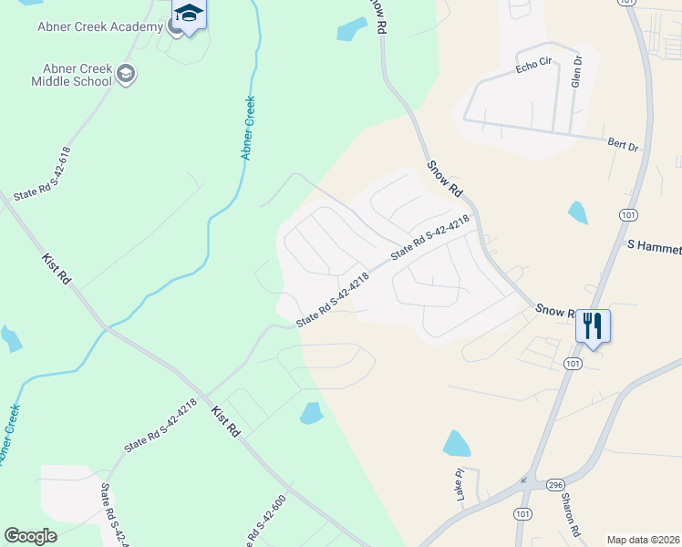 map of restaurants, bars, coffee shops, grocery stores, and more near 100 Foxbank Circle in Greer