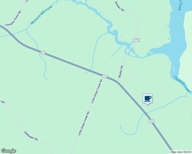 map of restaurants, bars, coffee shops, grocery stores, and more near 3750 North Carolina 101 in Havelock
