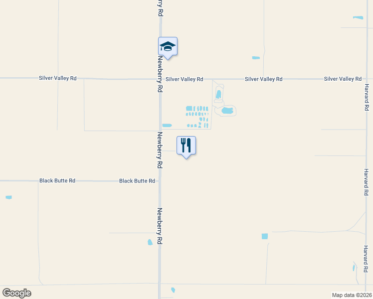 map of restaurants, bars, coffee shops, grocery stores, and more near 33445 Newberry Road in Newberry Springs