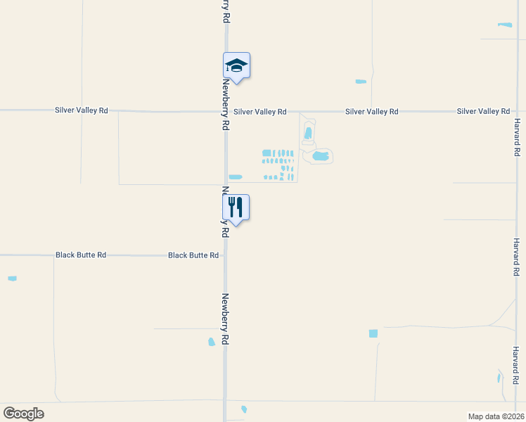 map of restaurants, bars, coffee shops, grocery stores, and more near 33445 Newberry Road in Newberry Springs