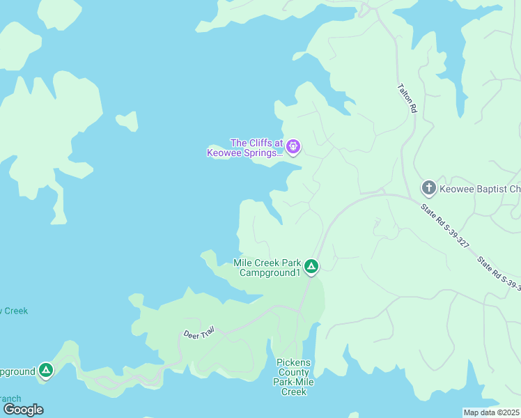 map of restaurants, bars, coffee shops, grocery stores, and more near 583 Leaning Pine Trail in Six Mile