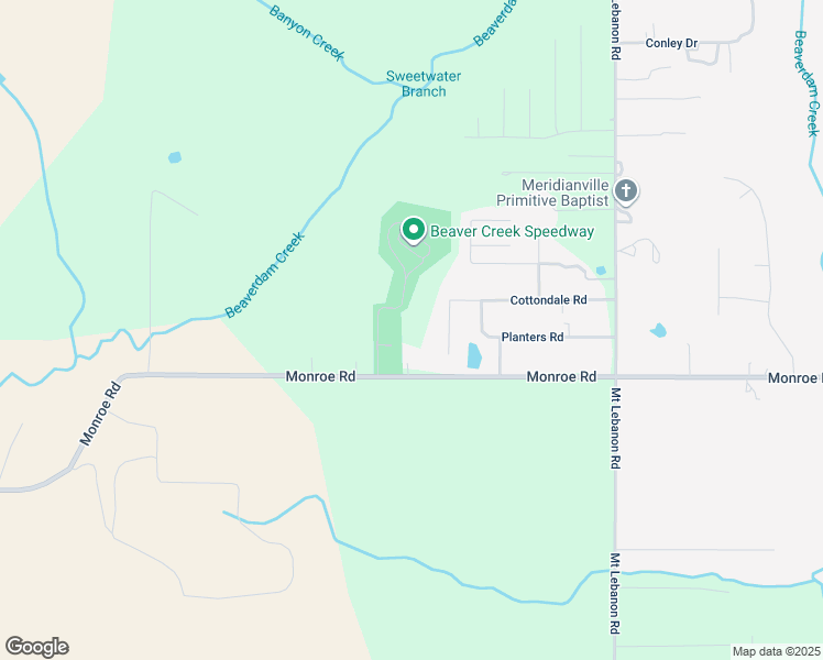 map of restaurants, bars, coffee shops, grocery stores, and more near 145 Cottondale Road in Toney