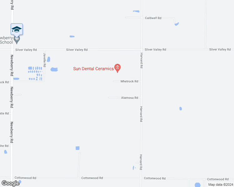 map of restaurants, bars, coffee shops, grocery stores, and more near 46334 Alamosa Road in Newberry Springs