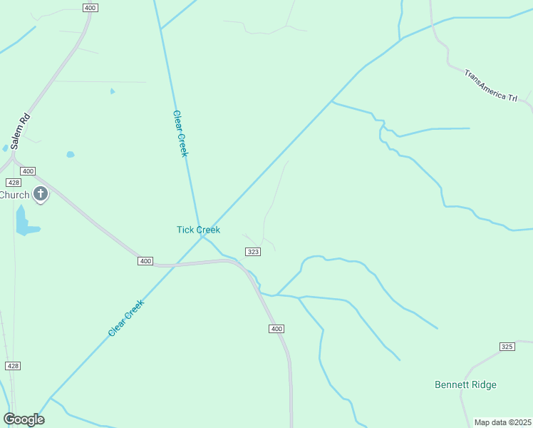 map of restaurants, bars, coffee shops, grocery stores, and more near County Road 323 in Alcorn County