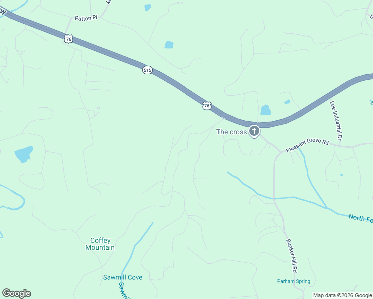 map of restaurants, bars, coffee shops, grocery stores, and more near Summer Cove Road in Blairsville