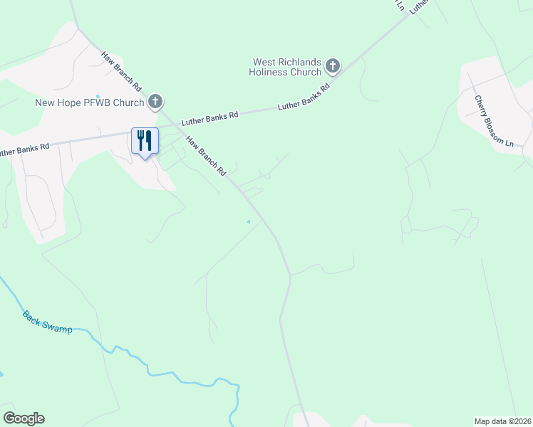 map of restaurants, bars, coffee shops, grocery stores, and more near 106 Country Farm Lane in Beulaville