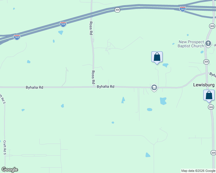 map of restaurants, bars, coffee shops, grocery stores, and more near 3240 Byhalia Road in Olive Branch