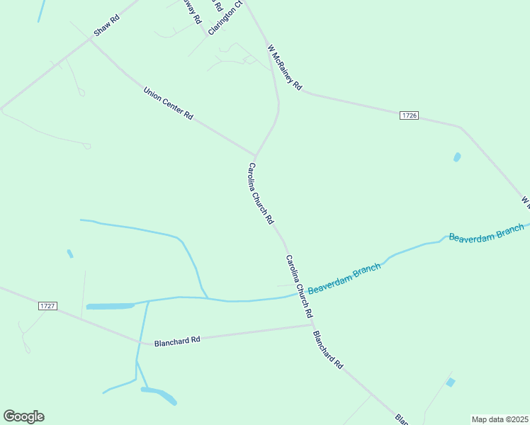 map of restaurants, bars, coffee shops, grocery stores, and more near State Road 1725 in Saint Pauls