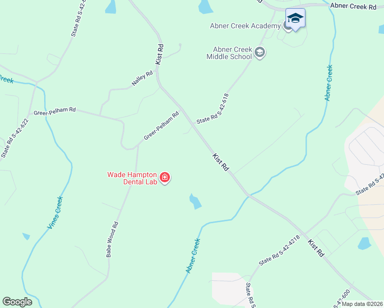 map of restaurants, bars, coffee shops, grocery stores, and more near 810 Kist Road in Greer