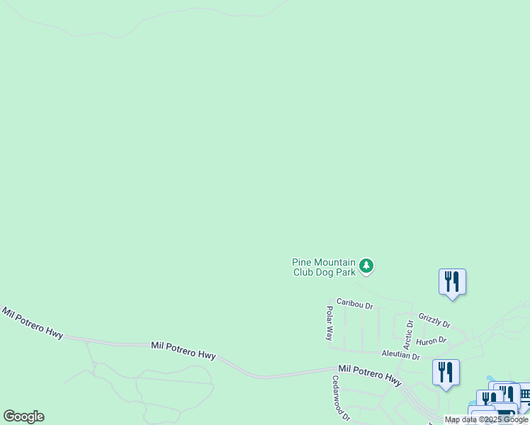 map of restaurants, bars, coffee shops, grocery stores, and more near in Frazier Park