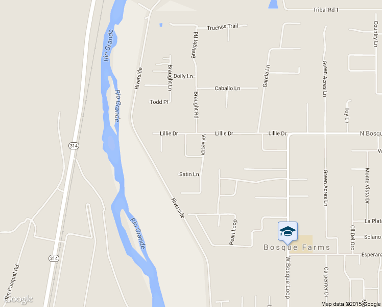 map of restaurants, bars, coffee shops, grocery stores, and more near 890 Crescent Road in Bosque Farms