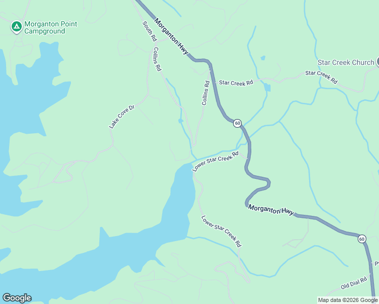 map of restaurants, bars, coffee shops, grocery stores, and more near Collins Hollow Road in Fannin County