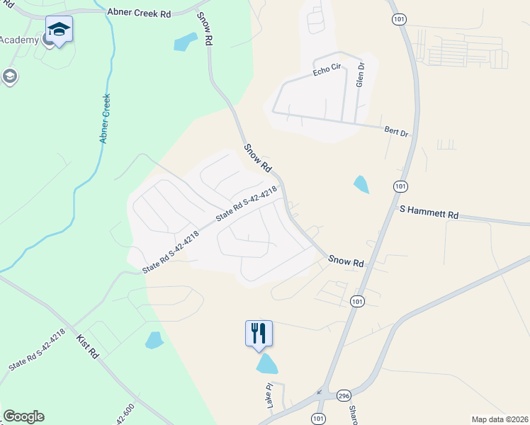 map of restaurants, bars, coffee shops, grocery stores, and more near 765 Tuckborough Street in Greer