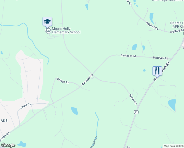 map of restaurants, bars, coffee shops, grocery stores, and more near 1998 State Highway 245 in Rock Hill