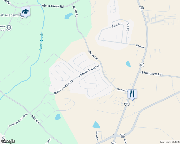 map of restaurants, bars, coffee shops, grocery stores, and more near 344 Bucklebury Road in Greer