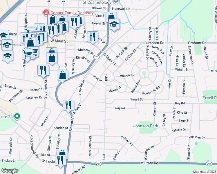 map of restaurants, bars, coffee shops, grocery stores, and more near 103 West Avenue in Jacksonville