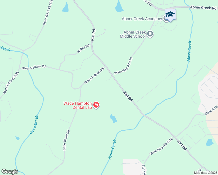 map of restaurants, bars, coffee shops, grocery stores, and more near 810 Kist Road in Greer