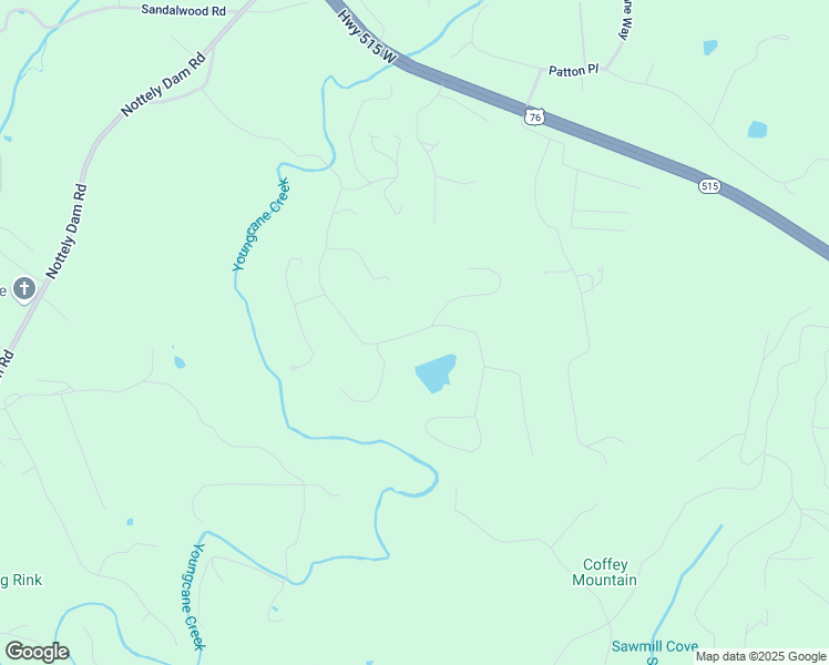 map of restaurants, bars, coffee shops, grocery stores, and more near 1136 Byers Road in Blairsville