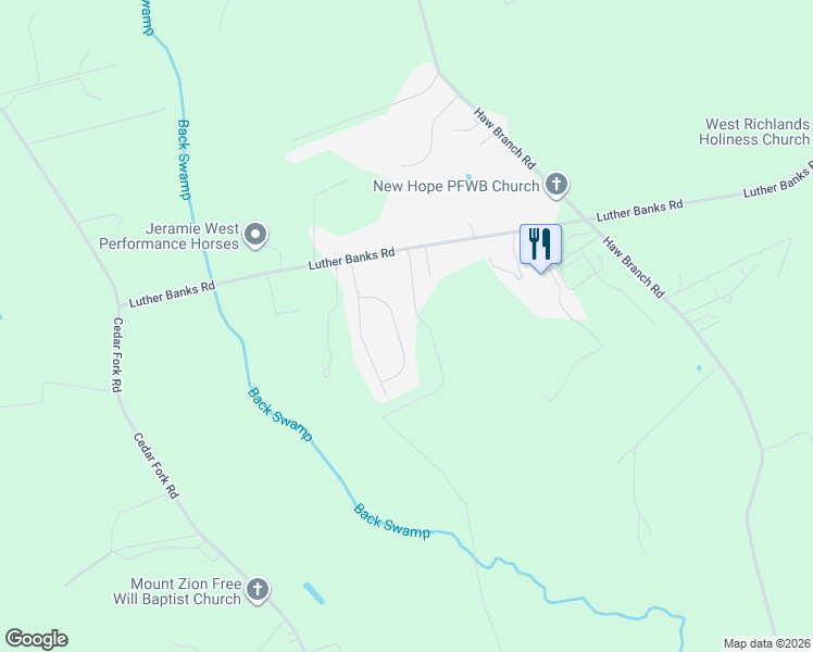 map of restaurants, bars, coffee shops, grocery stores, and more near 219 Wingspread Lane in Beulaville