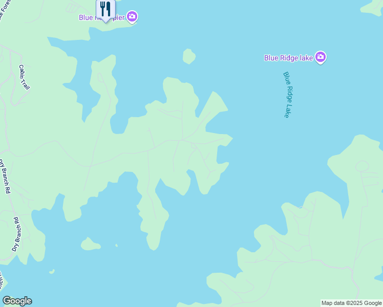 map of restaurants, bars, coffee shops, grocery stores, and more near 66 Rome Point in Blue Ridge