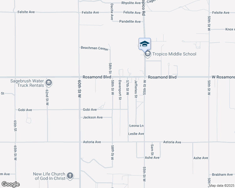 map of restaurants, bars, coffee shops, grocery stores, and more near in Rosamond