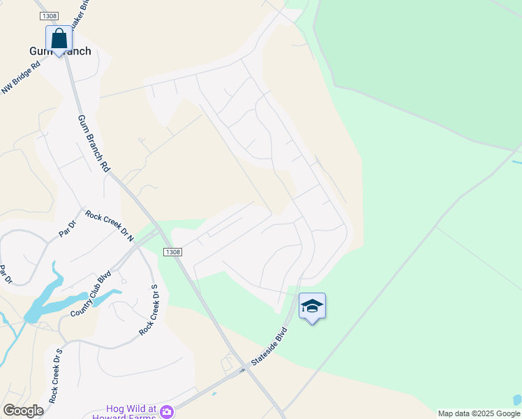 map of restaurants, bars, coffee shops, grocery stores, and more near 160 Whaley Field Road in Jacksonville