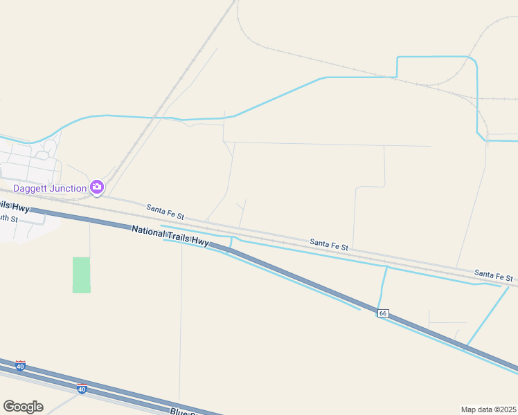 map of restaurants, bars, coffee shops, grocery stores, and more near 36299 Santa Fe Street in Daggett