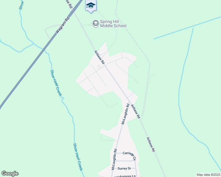 map of restaurants, bars, coffee shops, grocery stores, and more near 22361 Pinevilla Drive in Laurinburg