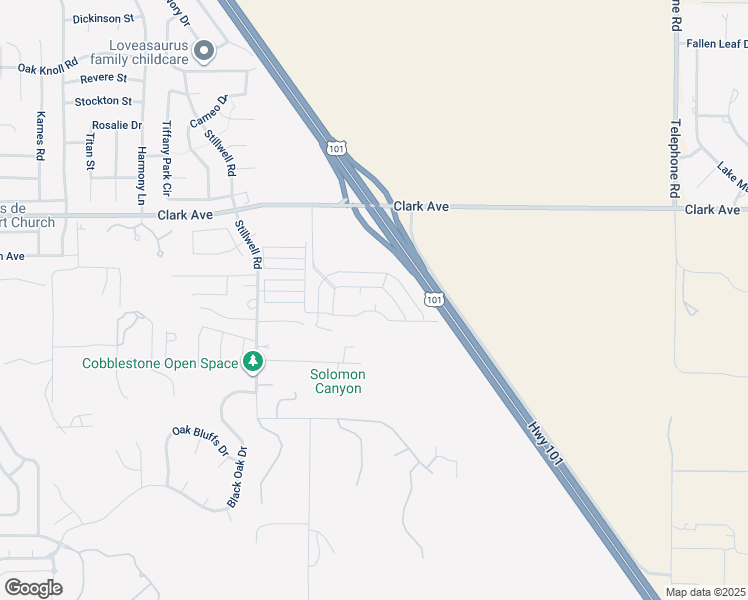 map of restaurants, bars, coffee shops, grocery stores, and more near 1650 East Clark Avenue in Santa Maria