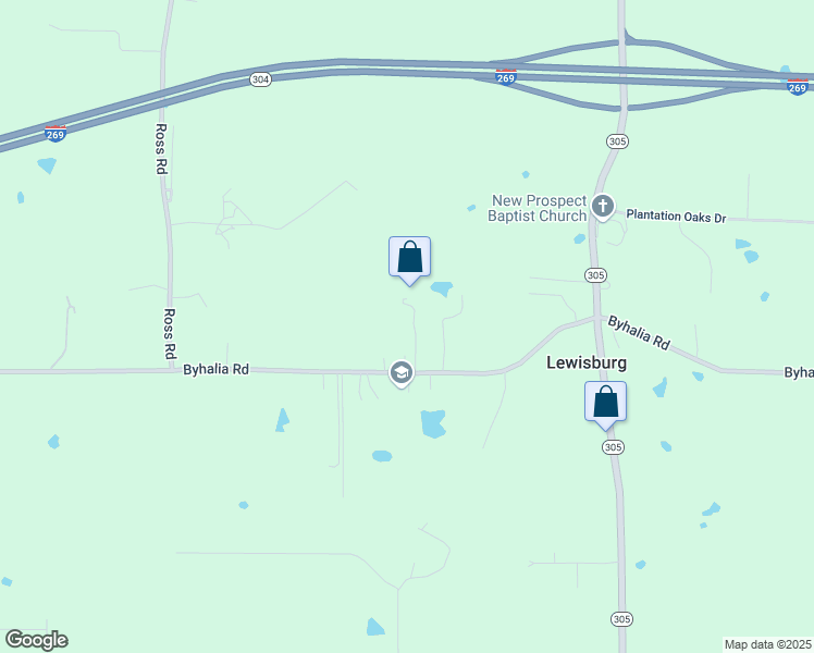 map of restaurants, bars, coffee shops, grocery stores, and more near 8522 Byhalia Road in Olive Branch