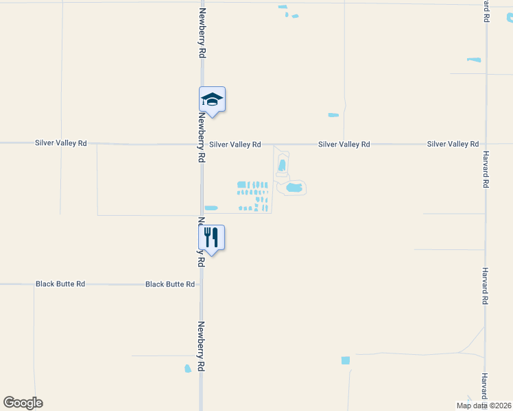 map of restaurants, bars, coffee shops, grocery stores, and more near 45824 Whetrock Road in Newberry Springs
