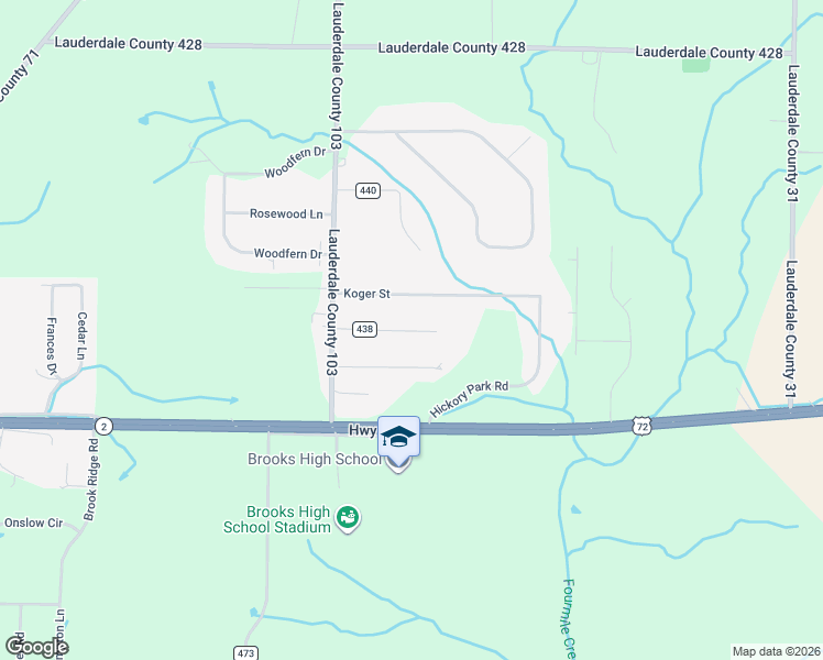 map of restaurants, bars, coffee shops, grocery stores, and more near 163 Cedar Brook Lane in Killen