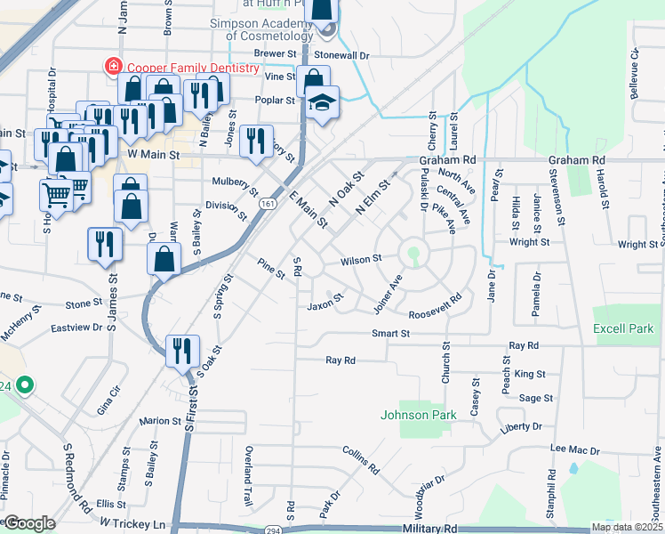 map of restaurants, bars, coffee shops, grocery stores, and more near 100 Victory Circle in Jacksonville